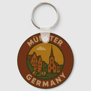 Münster Tyskland Stad Konst Nyckelring