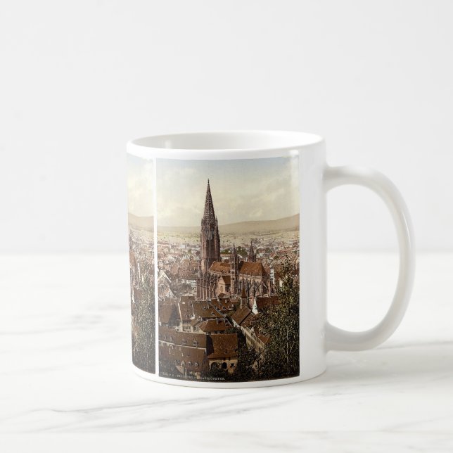 Munsteren, Freiburg, Baden, tysklant storartat Kaffemugg (Höger)