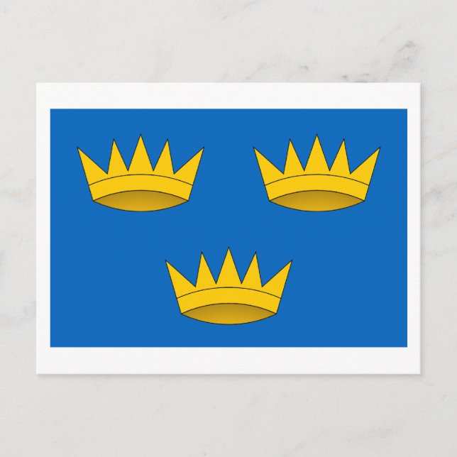Munsterprovinsen Flagga Vykort (Framsida)