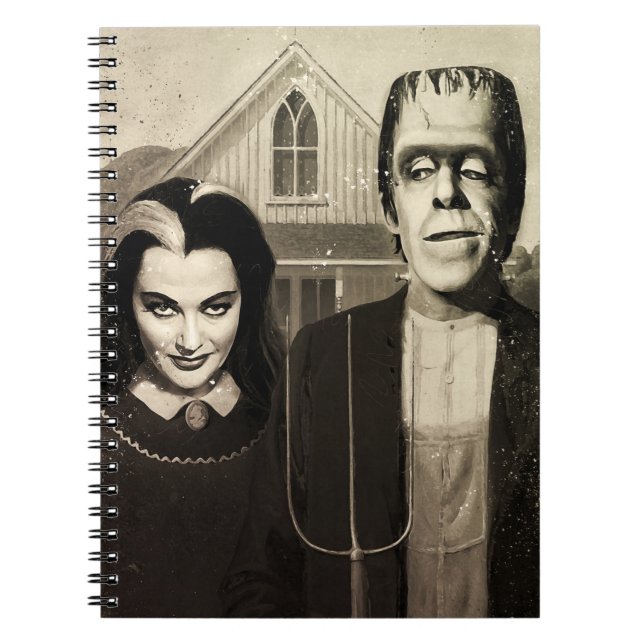 Munsters amerikanska gotik | Digital målning Anteckningsbok (Framsidan)