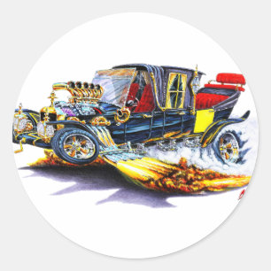 Munsters Koach Musclecar Hot rod Runt Klistermärke