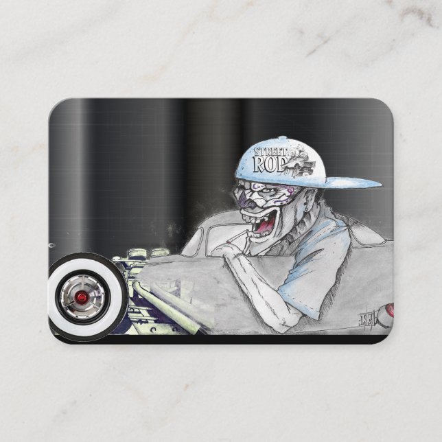 Munstrod Affärskort Visitkort (Framsida)