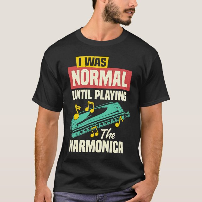 Munstycke Munspel Fransk Harpa & Munharmonika T Shirt (Framsida)