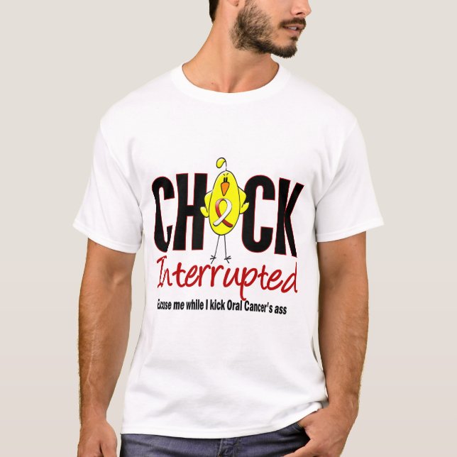 Muntlig avbruten cancerchick tee (Framsida)