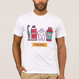 Muntliga omsorgvänner för tecknad t shirt