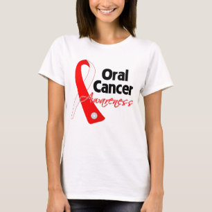 Muntligt cancermedvetenhetband tee