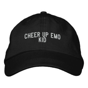 muntra upp emo-grabben broderad keps