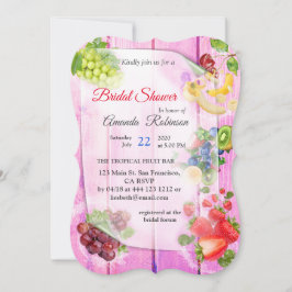 Munvattnande tropiska frukter inbjudningar