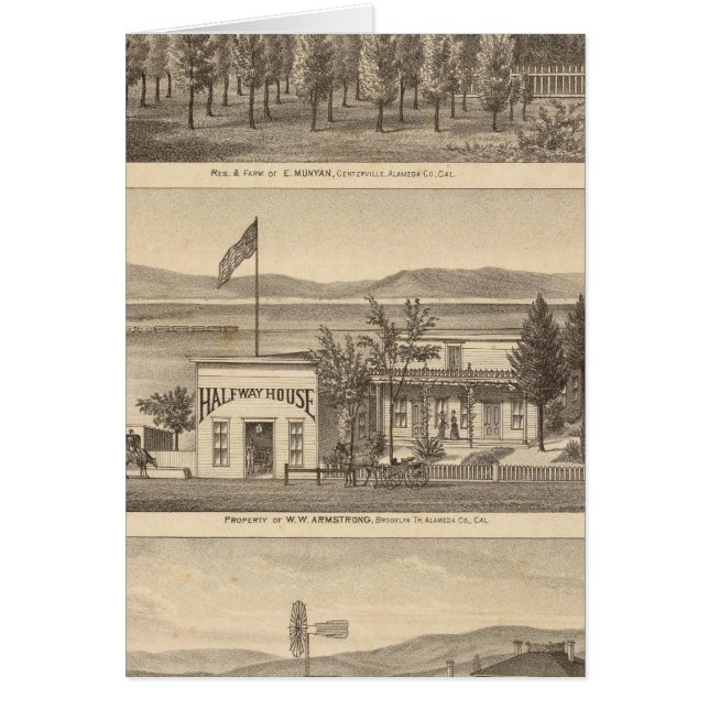 Munyan, Armstrong, Kapp egendom Hälsningskort (Framsidan)