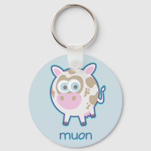 Muon Particle Cow Nyckelring