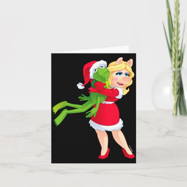 Mupparna Kermit Miss Ggy jul  Kort (Framsida)