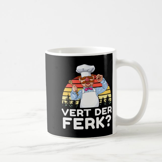 Muppet Show Swedish Chef Expletive New Funny Stic  Kaffemugg (Höger)