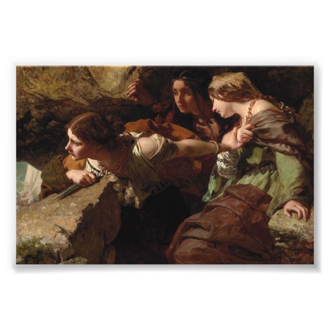 Mur, ängslan och förtvivlan, att se slaget fototryck (Framsidan)