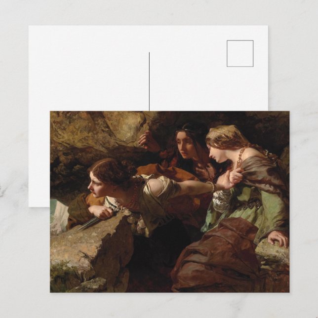 Mur, ängslan och förtvivlan, att se slaget vykort (Fram/baksida)