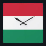 Mur Clock med Flagga i Ungern Fyrkantig Klocka<br><div class="desc">Behållan i stil med vår slussande väggklocka i flagga Ungern! Den här väggklockan är mer än bara en tidspunkt. Den är ett firande i Ungerns rik kulturarv och nationella pride. Den sjudande utformningen visar tydligt den ungerska flagga, skapar den som ett unikt och meningsfullt sätt att föra in ett grepp...</div>