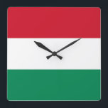 Mur Clock med Flagga i Ungern Fyrkantig Klocka<br><div class="desc">Behållan i stil med vår slussande väggklocka i flagga Ungern! Den här väggklockan är mer än bara en tidspunkt. Den är ett firande i Ungerns rik kulturarv och nationella pride. Den sjudande utformningen visar tydligt den ungerska flagga, skapar den som ett unikt och meningsfullt sätt att föra in ett grepp...</div>