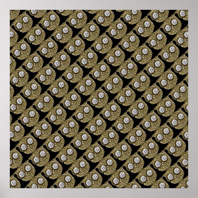 Mur-dekan, uggla fågel poster (Framsidan)