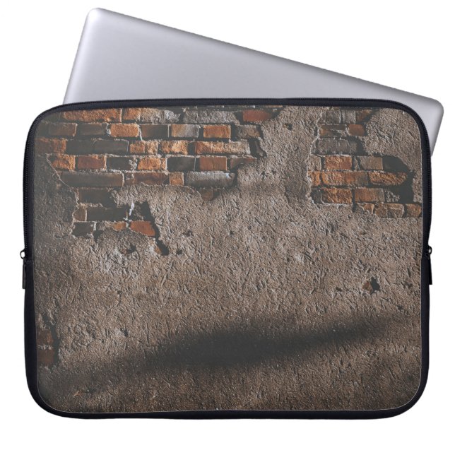 Mur med brutna tegel laptop fodral (Framsidan)