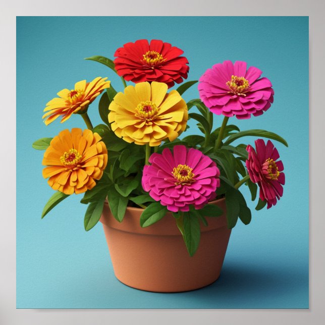 Mur och Blommigt Art, botaniskt prin i Serene Poster (Framsidan)