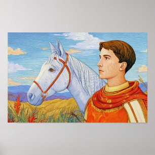 Mur och kompassion: Saint Martin of Tours Poster