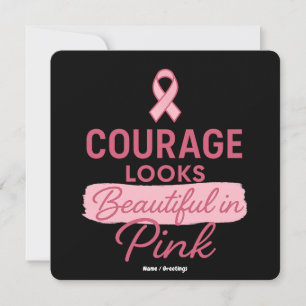 Mur ser vacker ut i Rosa Breast Cancer Inbjudningar