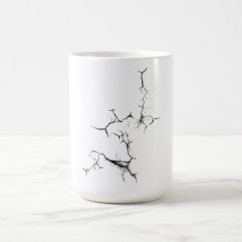 Mur, svart spricka magisk mugg