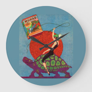 Murad Cigarcadarcetribusksköldpaddan dam Stor Klocka