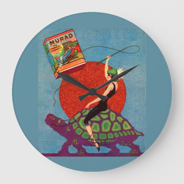 Murad Cigarcadarcetribusksköldpaddan dam Stor Klocka (Framsida)