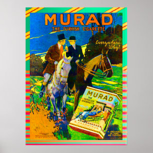 Murad Cigarettes 1910 Den turkiska cigarretten Poster