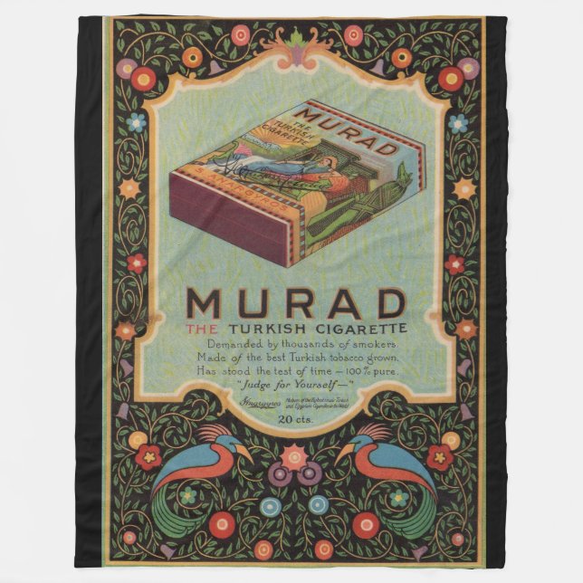 Murad Cigarettes ad Fleecefilt (Framsidan)