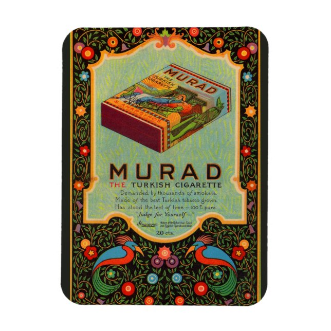 Murad Cigarettes och 1920-talet Magnet (Vertikal)
