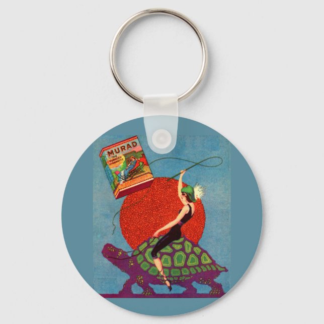 Muradcigarretter dam ridgigantisk sköldpadda nyckelring (Framsida)