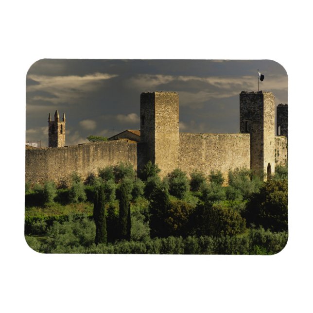 Murade stad Monteriggioni, i provinsen Magnet (Horisontell)