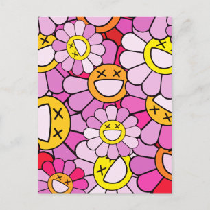 Murakami-blommor Helg Vykort