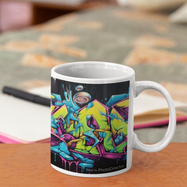 Mural 1 ändring 17 kaffemugg (Mural 1 Variation 17 Coffee Mug)
