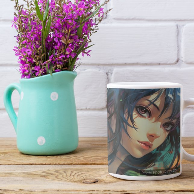 Mural 2 Djur 3 Kaffemugg (Mural 2 Anime 3 Coffee Mug)