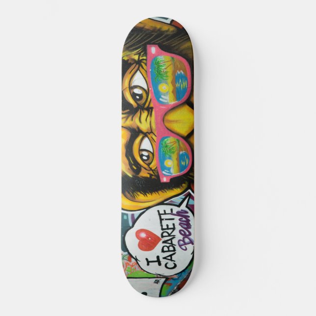 Mural Artwork Street Murals Mural Urban Design Mini Skateboard Bräda 18,5 Cm (Framsida)