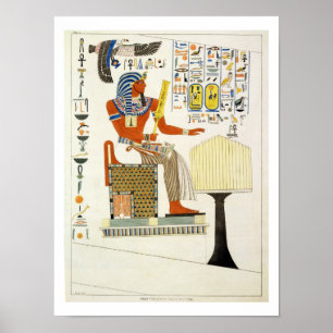 Mural från Grav i Kung av Thebes, disco Poster