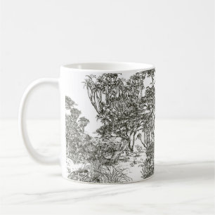 Mural hand plockade Safari Panoramic View, African Kaffemugg