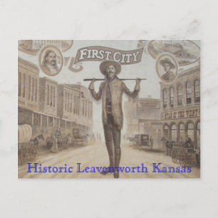 Mural, Historic Leavenworth Kansas Vykort