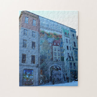 Mural in Old Quebec City, Quebec, Kanada Pussel