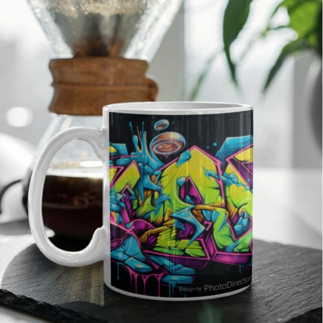 Mural märkre 1 kaffemugg (Mural Tag Variation 3 Coffee Mug )