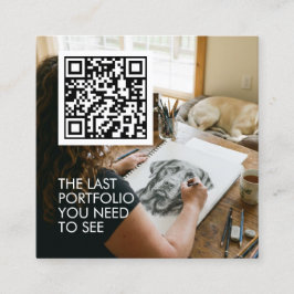 Mural wall painter fyrkantigt visitkort