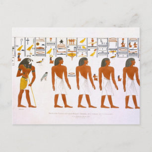 Murals från Grav i Kung vid Thebes, disk Vykort