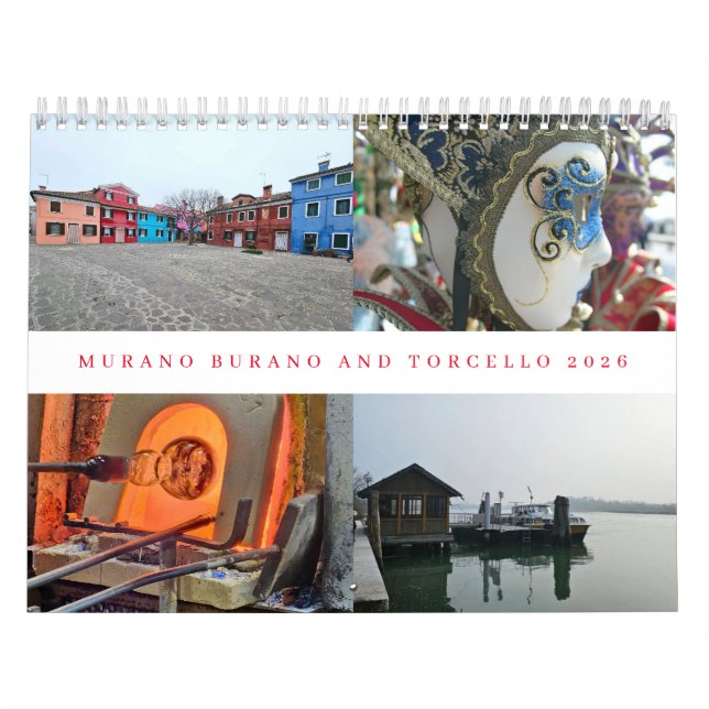 Murano Burano and Torcello 2026 calendar Kalender (Omslag)