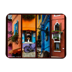 Murano, Italien 4 Photo Collage Anpassningsbar Magnet
