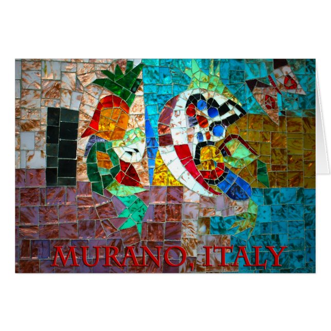 Murano mosaik III Hälsningskort (Framsidan Horizontal)