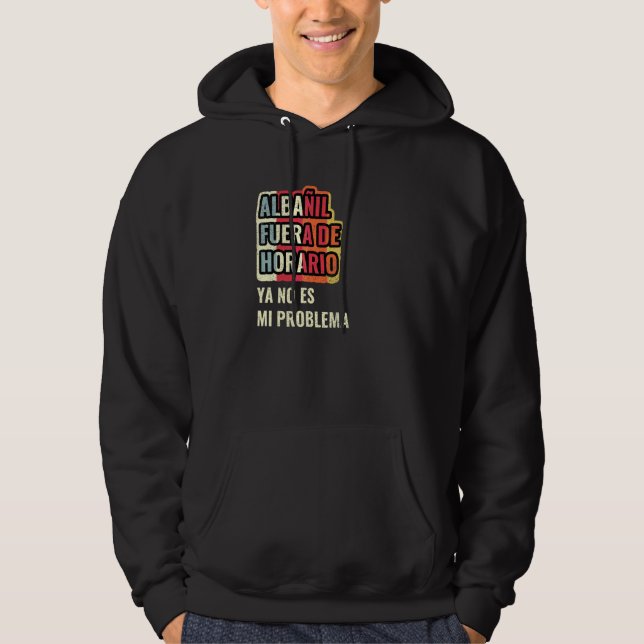 Murare utanför arbetstid är inte mitt problem hoodie (Framsida)