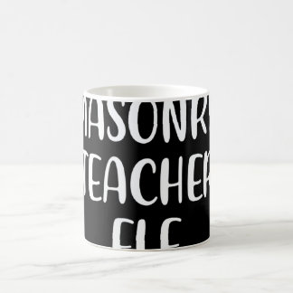 Murarlärare Alv Jul Familj Matchande Grupp Kaffemugg