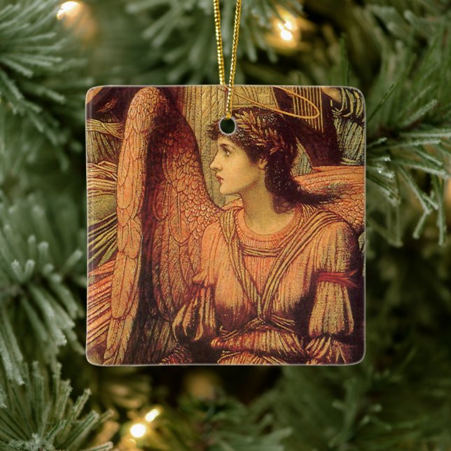 Murarna av Guds hus, ängel av John Strudwick Julgransprydnad Keramik (Träd)